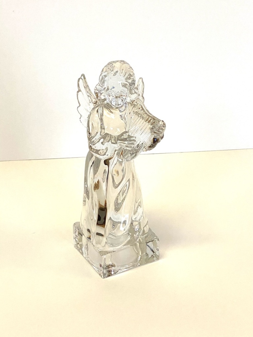 Mikasa Angel Figurine Harp Angel Home Decor Spiritual Sympathy Present Clear 38